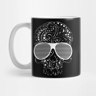 Limited Edition Tribal tattoo style gothic skull Mug